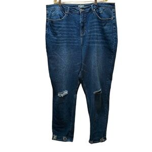 BP Plus “Be Responsible “ Distressed High Rise Medium Wash Women’s Jeans